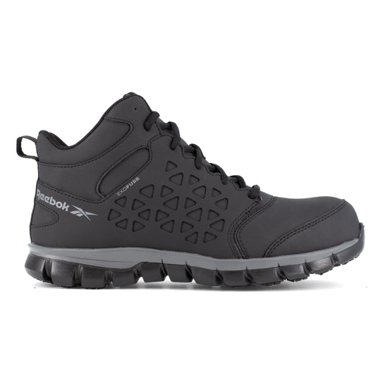 Reebok Women's Sublite Cushion Composite Toe Mid Cut Athletic Work Shoe - Black - RB406 - Overlook Boots
