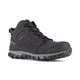 Reebok Women's Sublite Cushion Composite Toe Mid Cut Athletic Work Shoe - Black - RB406 6.0 / Medium / Black - Overlook Boots