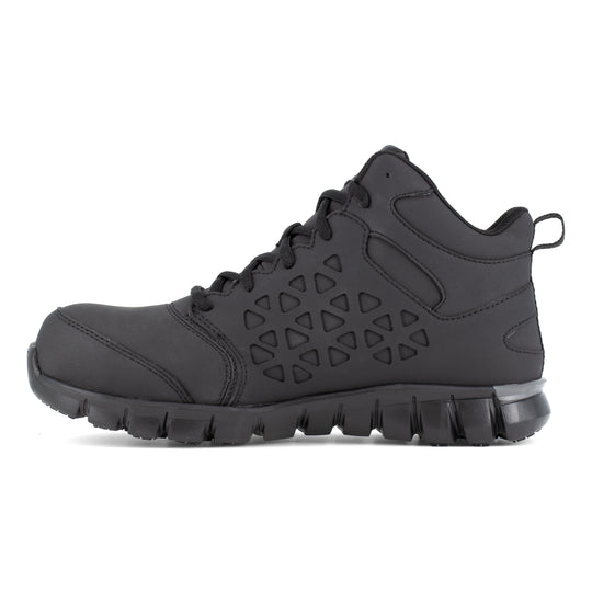 Reebok Women's Sublite Cushion Composite Toe Mid Cut Athletic Work Shoe - Black - RB406 - Overlook Boots