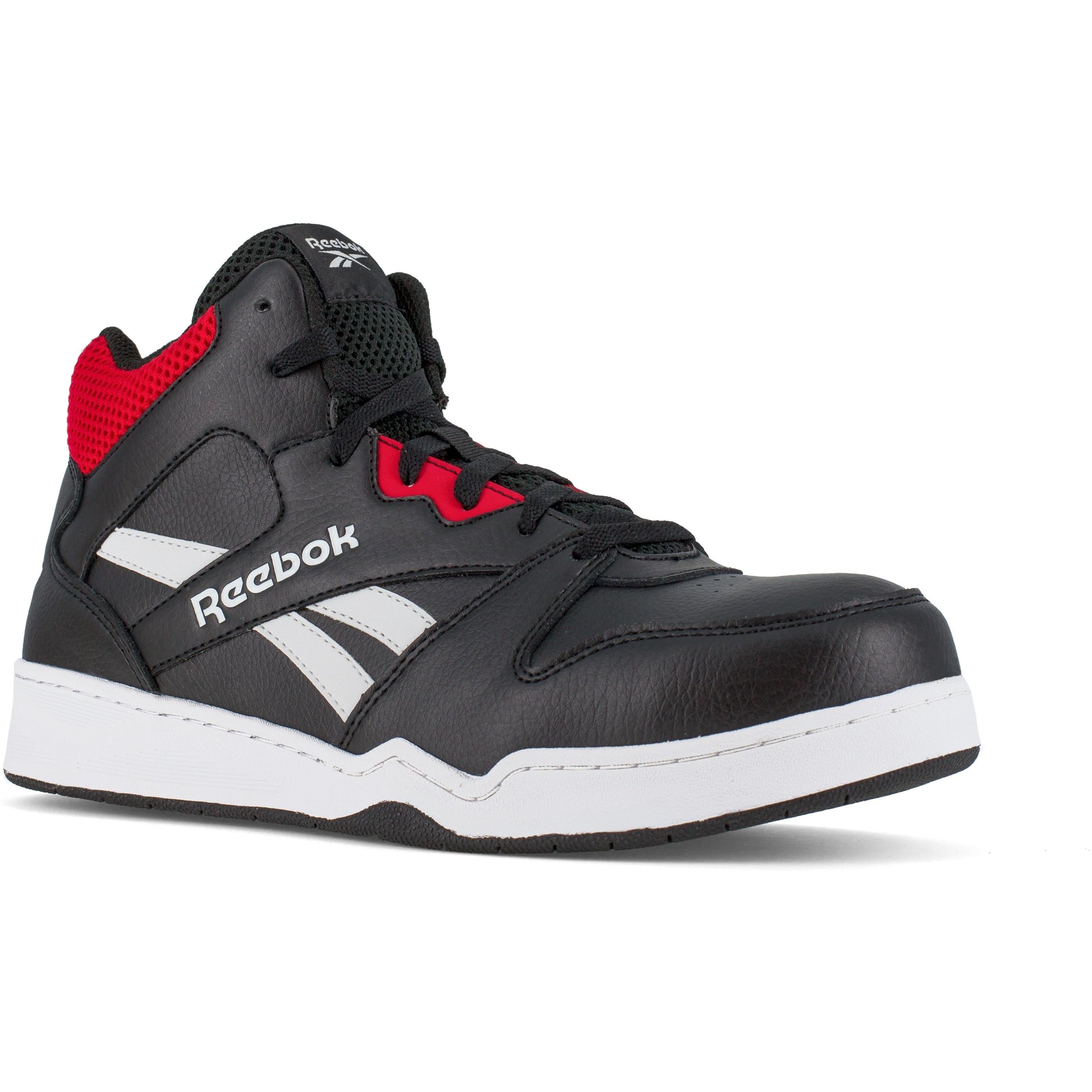 Reebok Men's High Top Comp Toe Sneaker Work Shoe - Black/Red - RB4132