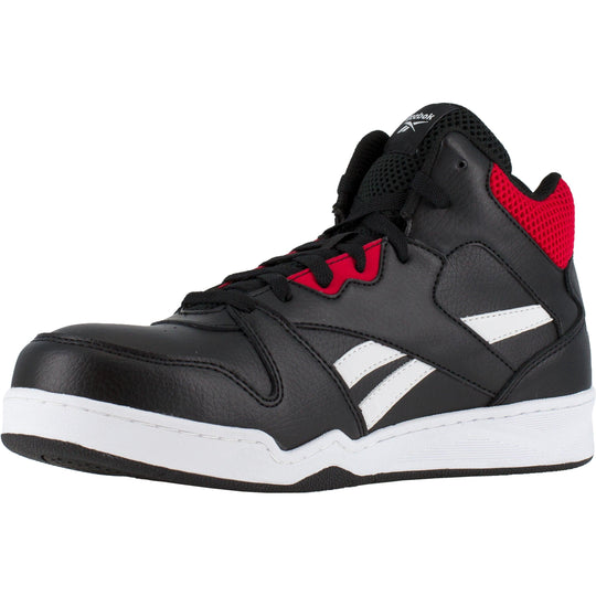 Reebok Men's High Top Comp Toe Sneaker Work Shoe - Black/Red - RB4132 - Overlook Boots