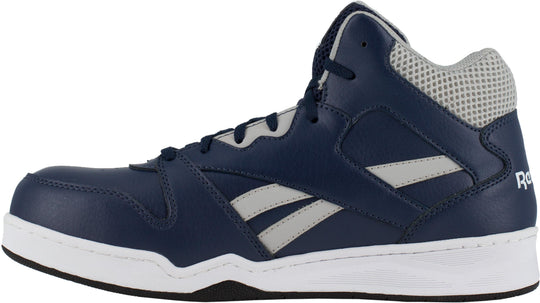 Reebok Men's High Top Comp Toe Sneaker Work Shoe - Navy/Grey - RB4133 - Overlook Boots