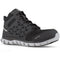 Reebok Men's Sublite Cushion Alloy Toe Athletic Work Shoe- Black- RB4141 4.0 / Medium / Black - Overlook Boots