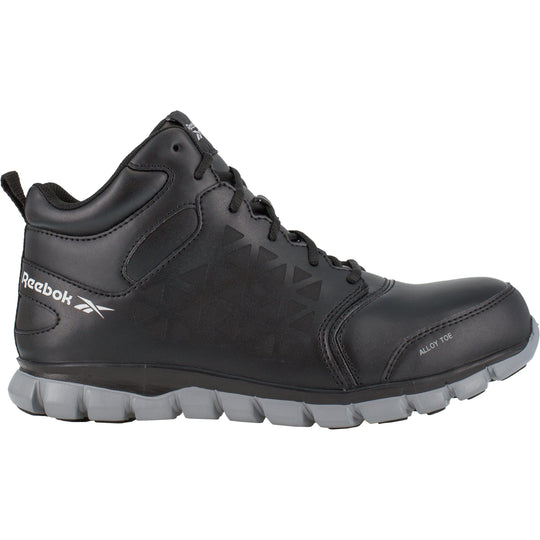 Reebok Men's Sublite Cushion Alloy Toe Athletic Work Shoe- Black- RB4142 - Overlook Boots