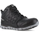 Reebok Men's Sublite Cushion Alloy Toe Athletic Work Shoe- Black- RB4142 4 / Medium / Black - Overlook Boots