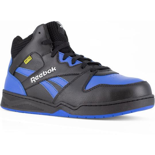 Reebok Men's High Top Comp Toe Sneaker MetGuard Work Shoe- Black- RB4166 5.5 / Wide / Black - Overlook Boots