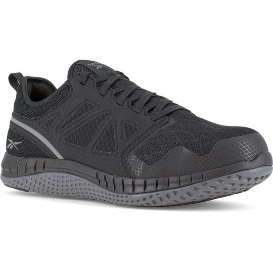 Reebok Men's ZPrint Steel Toe Athletic Work Shoe - Black- RB4251 4.0 / Medium / Black - Overlook Boots