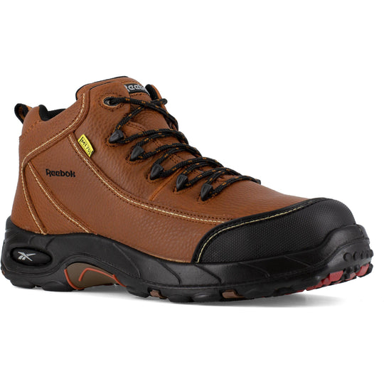 Reebok Men's Tiahawk Composite Toe Met Guard Sport Work Boot - Brown - RB4333 5.0 / Medium / Brown - Overlook Boots