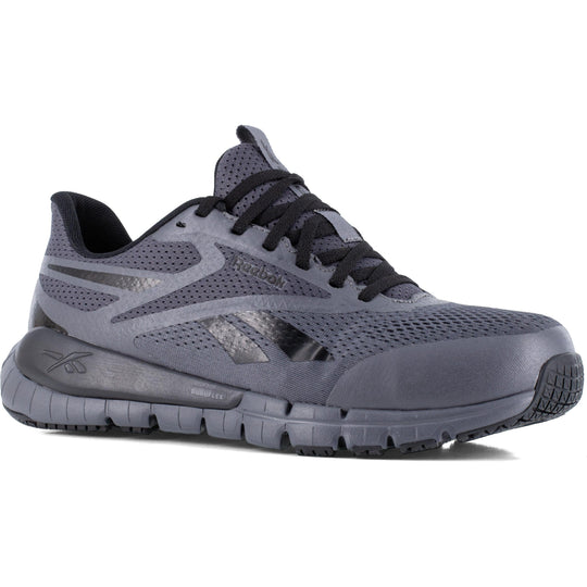 Reebok Men's Flex Trainer CT Elevated Athletic Work Shoe- Gray- RB5122 7 / Medium / Black - Overlook Boots