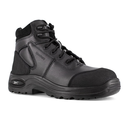 Reebok Men's Trainex 6" Composite Toe Sport Work Boot - Black - RB6750 4.0 / Medium / Black - Overlook Boots
