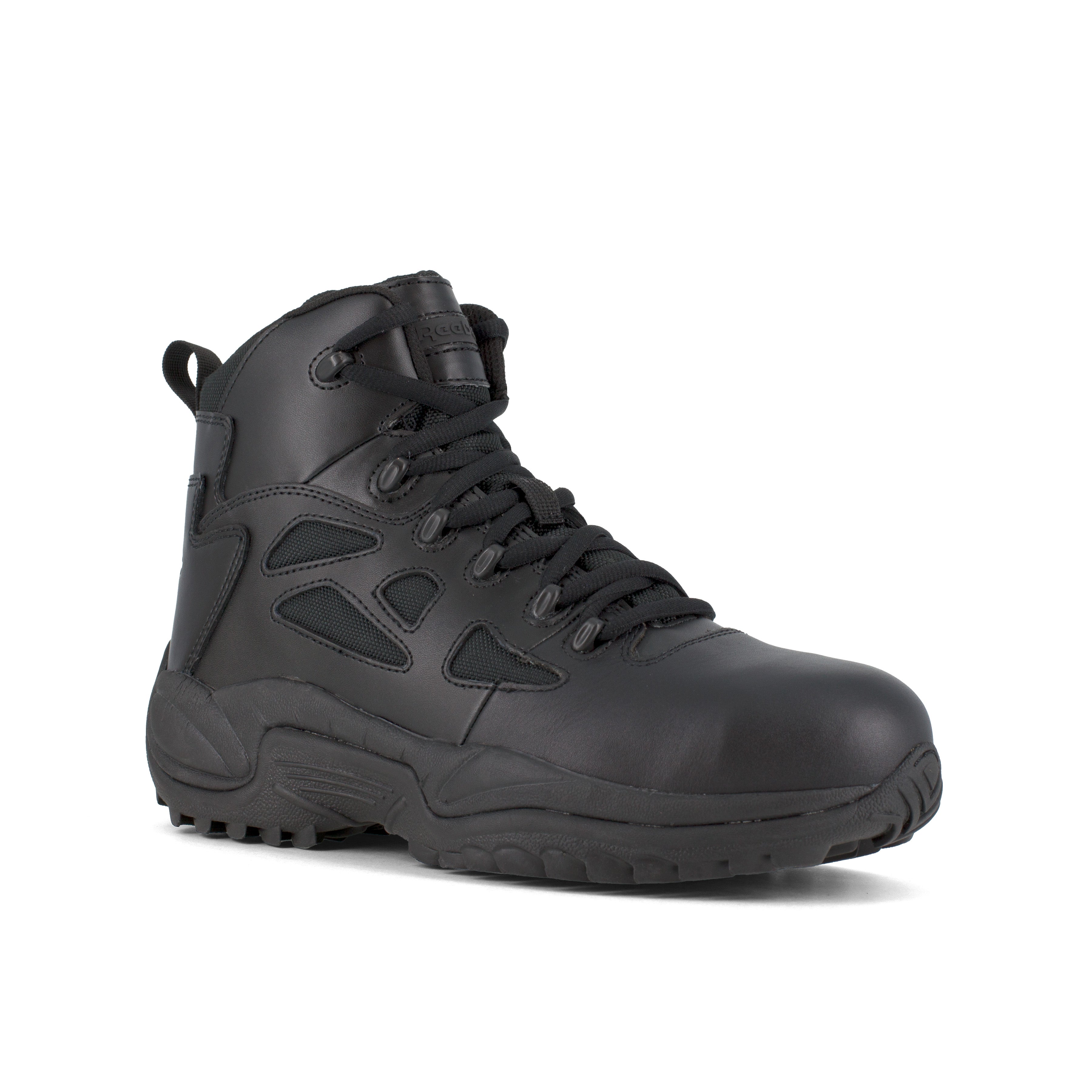 Reebok Men's Rapid Response RB 6" Composite Toe Police Duty Boot - Black - RB8674 4 / Medium / Black - Overlook Boots