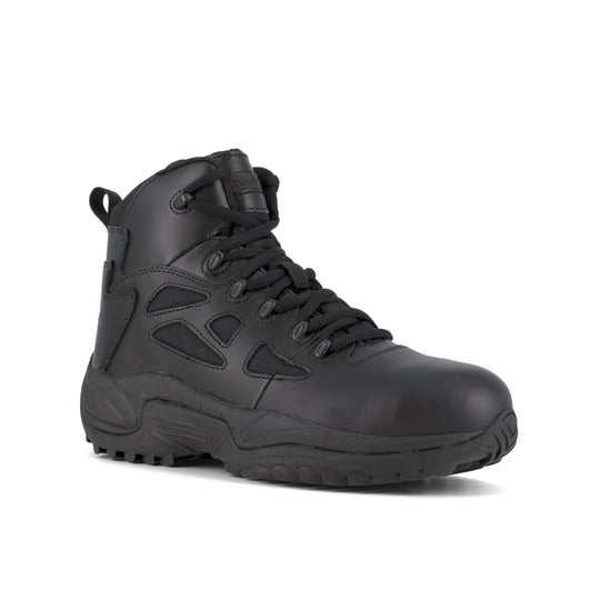Reebok Men's Rapid Response RB 6" Composite Toe Police Duty Boot - Black - RB8674 4.0 / Medium / Black - Overlook Boots