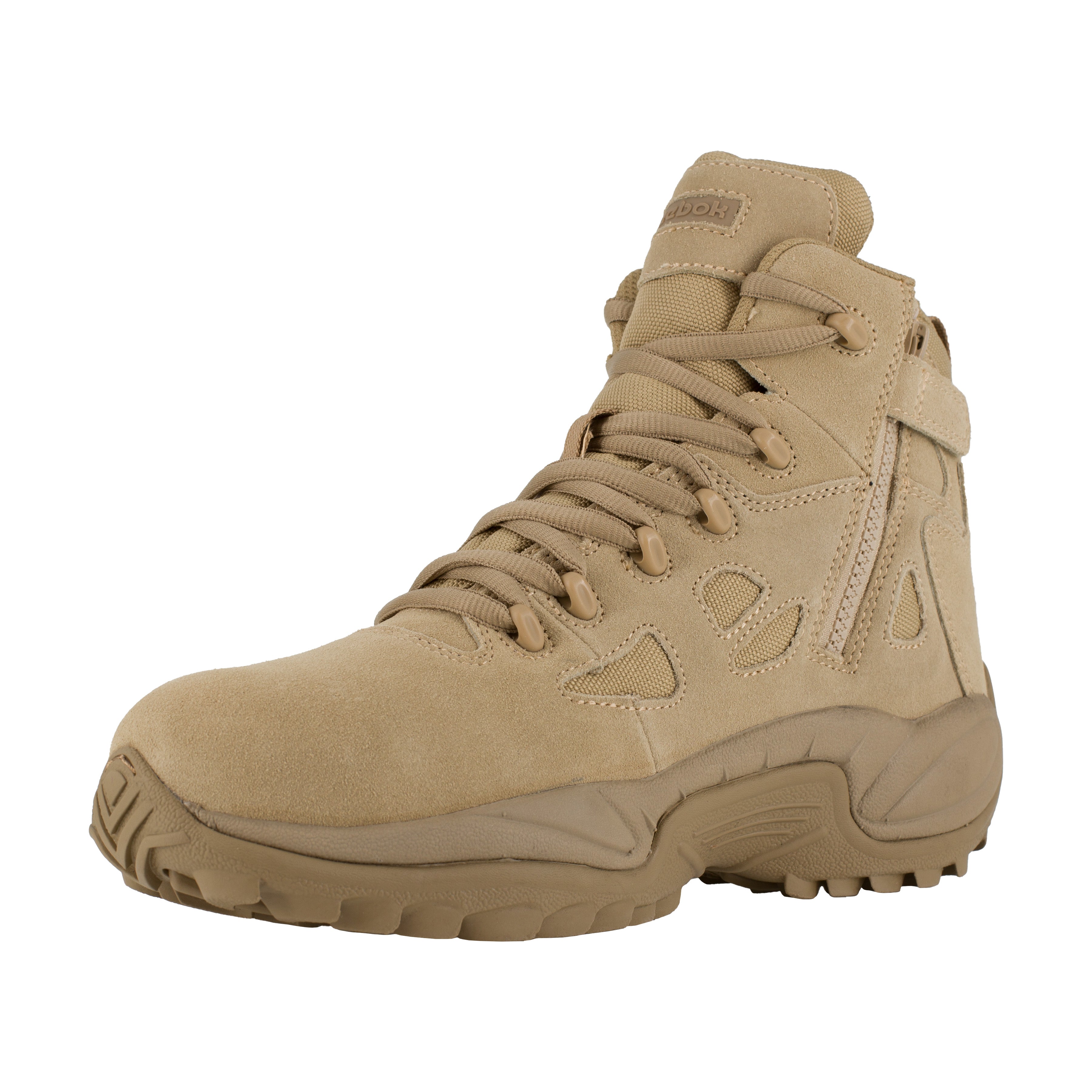 Reebok Men's Rapid Response RB 6" Composite Toe Tactical Military Boot - Tan - RB8694 - Overlook Boots