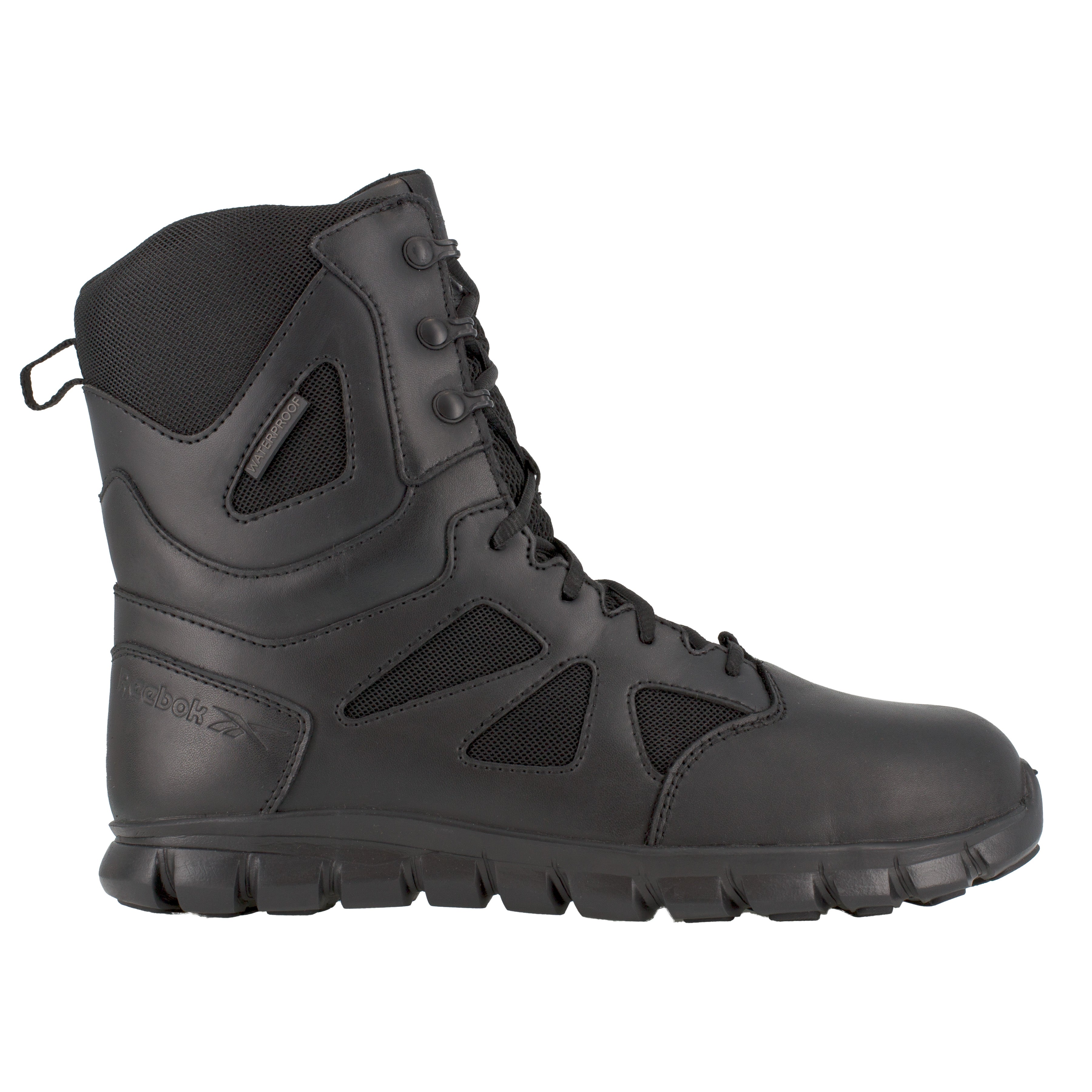 Reebok Men's Sublite Cushion 8" Composite Toe Waterproof Tactical Duty Boot - Black - RB8807 - Overlook Boots