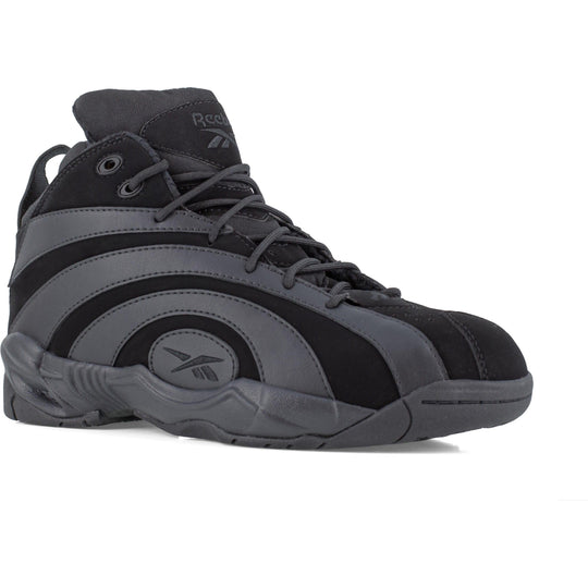 Reebok Men's Shaqnosis Comp Toe Sneaker Work Shoe- Black- RB9000 7 / Medium / Black - Overlook Boots