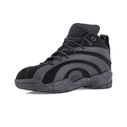 Reebok Men's Shaqnosis Comp Toe Sneaker Work Shoe- Black- RB9000 - Overlook Boots