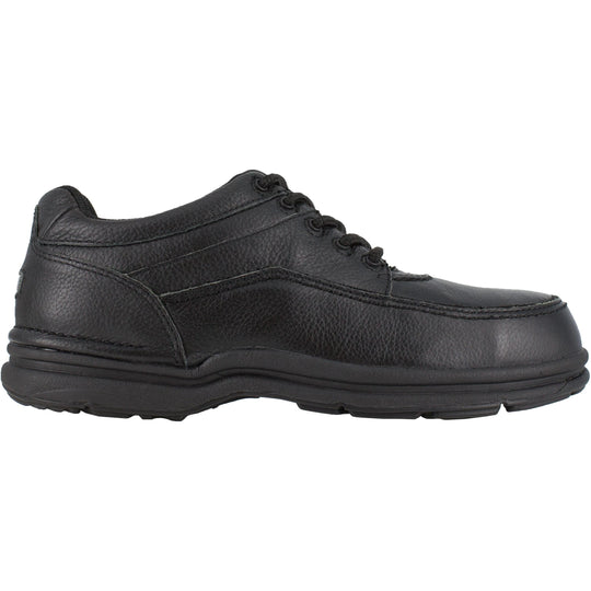 Rockport Men's World Tour Steel Toe Five Eye Tie Oxford Shoe - Black - RK6761 - Overlook Boots
