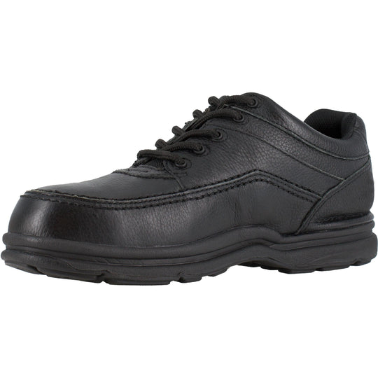 Rockport Men's World Tour Steel Toe Five Eye Tie Oxford Shoe - Black - RK6761 - Overlook Boots