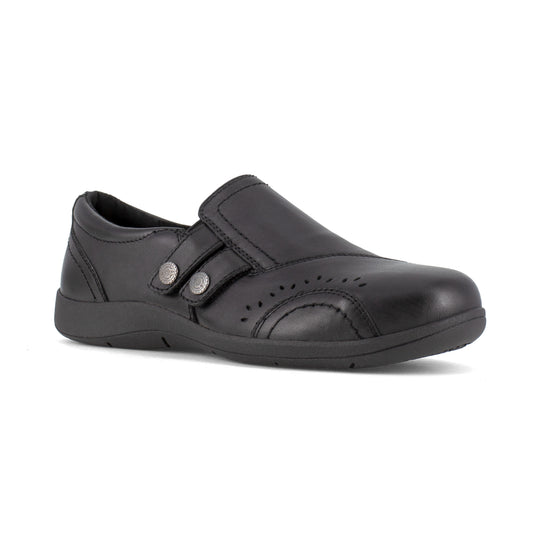 Rockport Women's Daisey Alloy Toe Slip Resistant Slip-On Work Shoe - Black - RK761 6 / Medium / Black - Overlook Boots