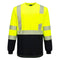 Portwest Hi-Vis Two-Tone Short Sleeve T-Shirt - Yellow/Black - S197 2X-Large / Yellow/Black - Overlook Boots