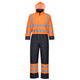 Portwest Hi-Vis Contrast Winter Coverall - Orange/Navy - S485 S - Overlook Boots