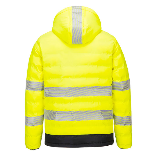 Portwest Hi-Vis Ultrasonic Heated Tunnel Jacket - Yellow/Black - S548 - Overlook Boots