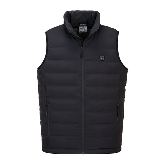 Portwest Ultrasonic Heated Tunnel Bodywarmer - Black - S558 S - Overlook Boots