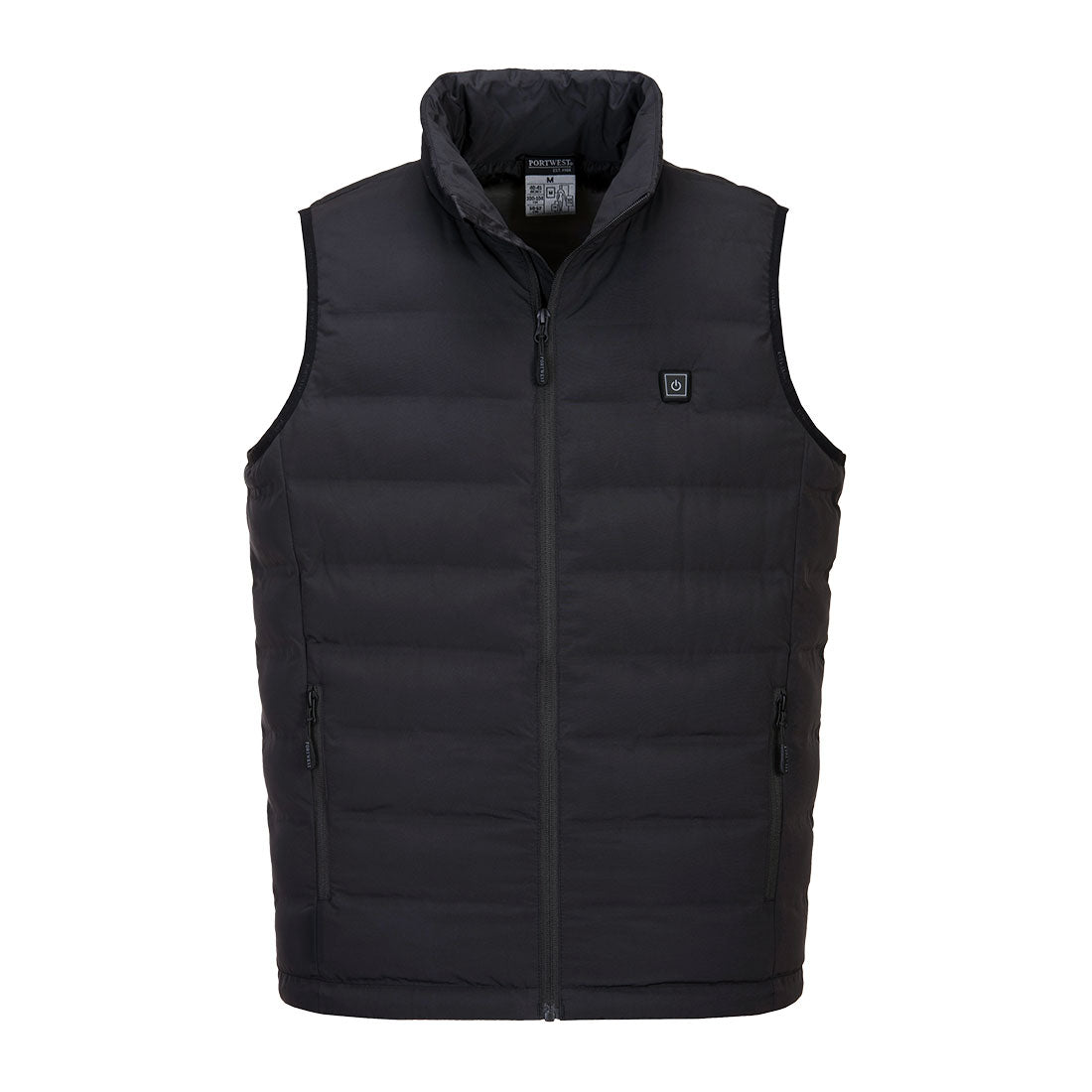 Portwest Ultrasonic Heated Tunnel Bodywarmer - Black - S558 S - Overlook Boots