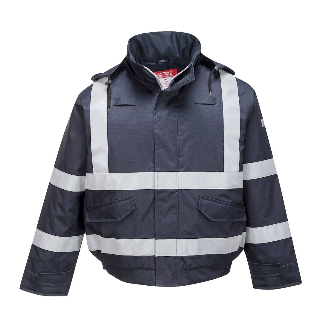 Portwest Bizflame Rain Insulated FR Bomber Jacket - Navy - S783 S - Overlook Boots