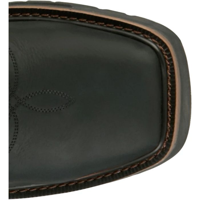 Justin Men's Widowmaker 11" Steel Toe WP Western Work Boot - Black - SE4241