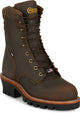Chippewa Men's Super Logger 9" WP Insulated Soft Toe Logger Boot - Brown - SL5408