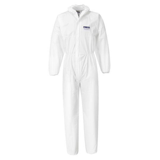 Portwest BizTex Microporous Coverall Type 5/6 (PK50) - White - ST40 M - Overlook Boots