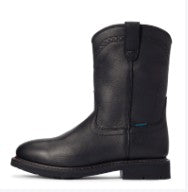 Ariat Men's Sierra Waterproof Roper Toe Work Boot - Black - 10034142 - Overlook Boots