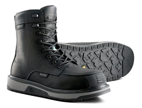 Terra Men's Ironstone 8" Composite Toe Waterproof Safety Work Boot - Black - 839FBK