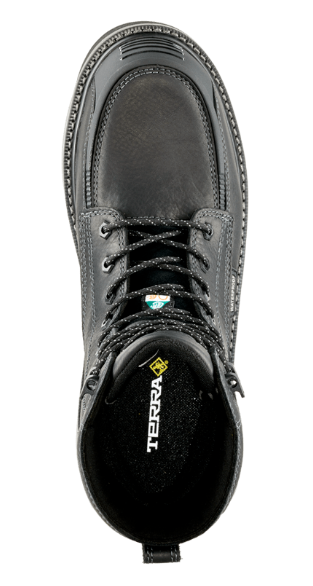 Terra Men's Ironstone 8" Composite Toe Waterproof Safety Work Boot - Black - 839FBK