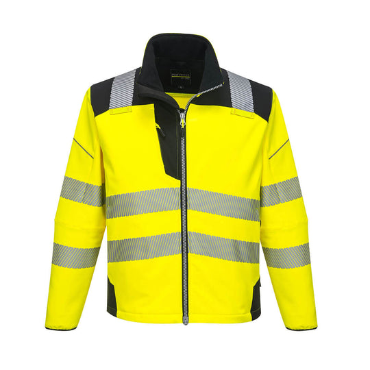 Portwest PW3 Hi-Vis Softshell (3L) - Yellow/Black - T402 S - Overlook Boots