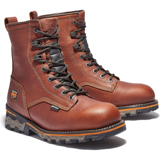 Timberland PRO Men's Boondock 8" Soft Toe Waterproof Work Boot - TB11113A210 7.0 / Medium / Brown - Overlook Boots