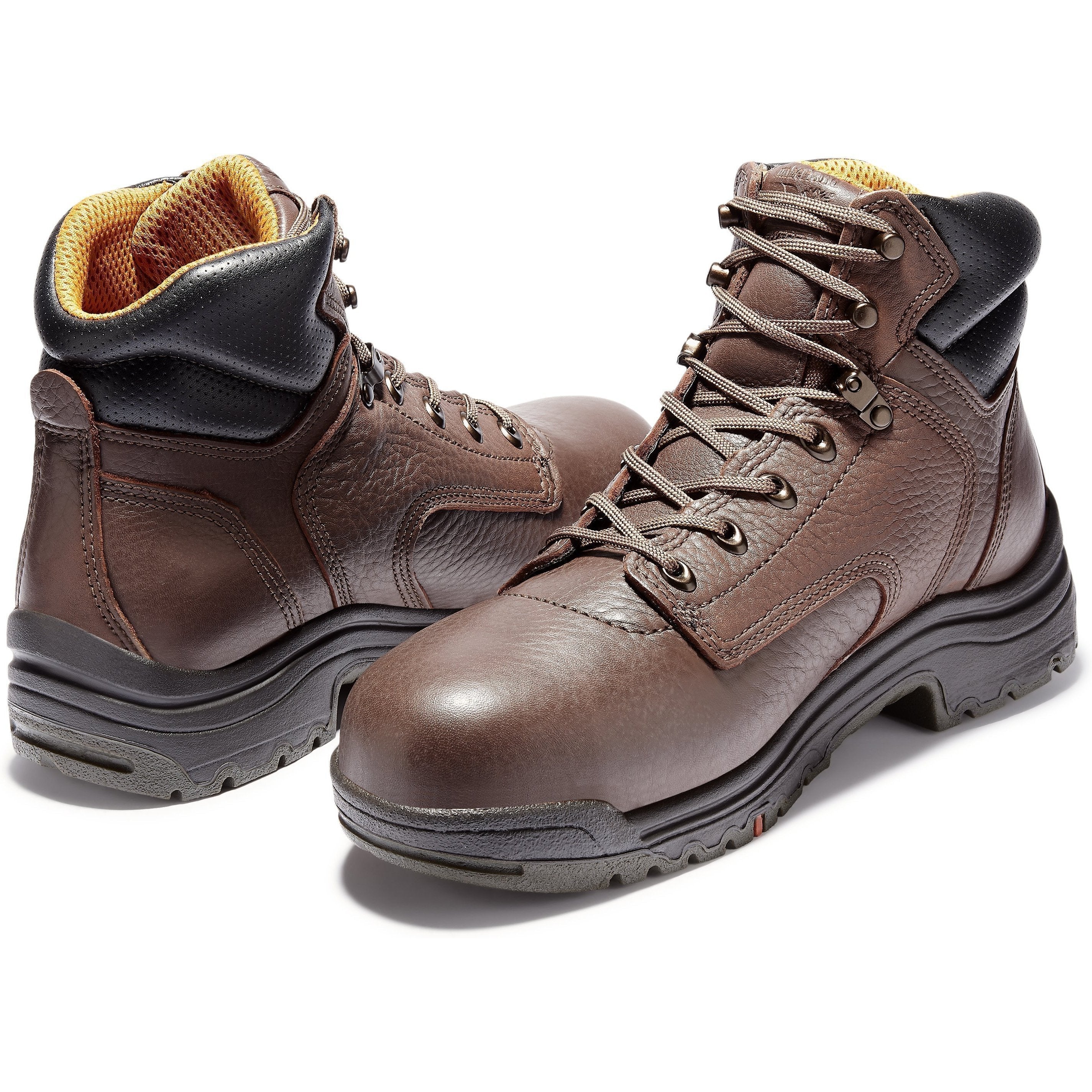 Timberland PRO Men's TiTAN 6" Alloy Toe WP Work Boot Mocha TB126078242  - Overlook Boots