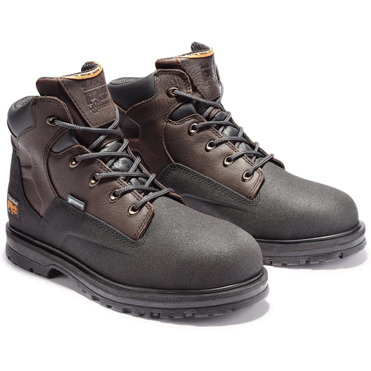 Timberland PRO Men's Powerwelt 6" Steel Toe Waterproof Work Boot - TB147001242 7.0 / Medium / Brown - Overlook Boots
