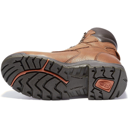 Timberland PRO Men's TiTAN 8" Alloy Toe Waterproof Work Boot Brown TB147019210 - Overlook Boots