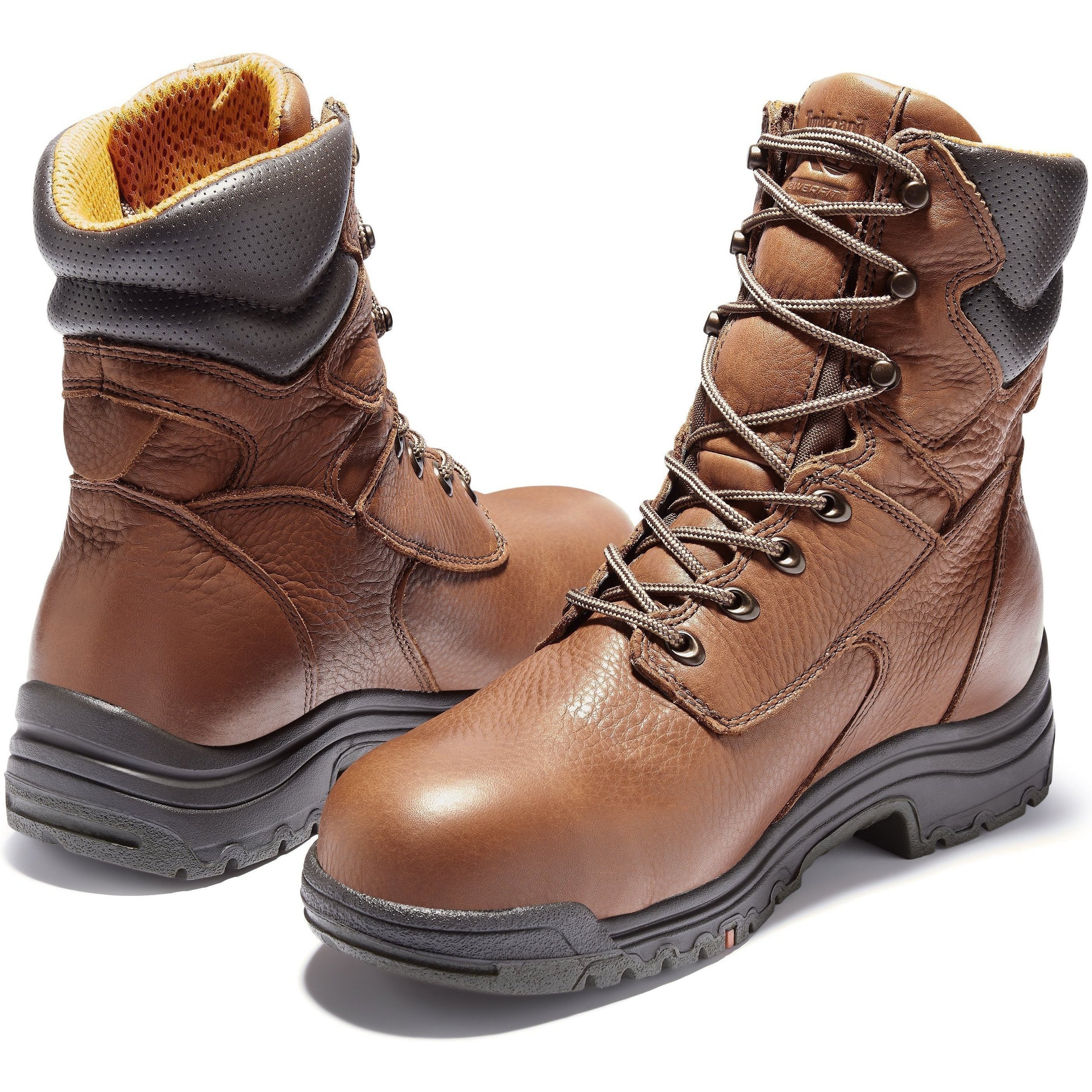 Timberland PRO Men's TiTAN 8" Alloy Toe WP Work Boot Brown TB147019210  - Overlook Boots