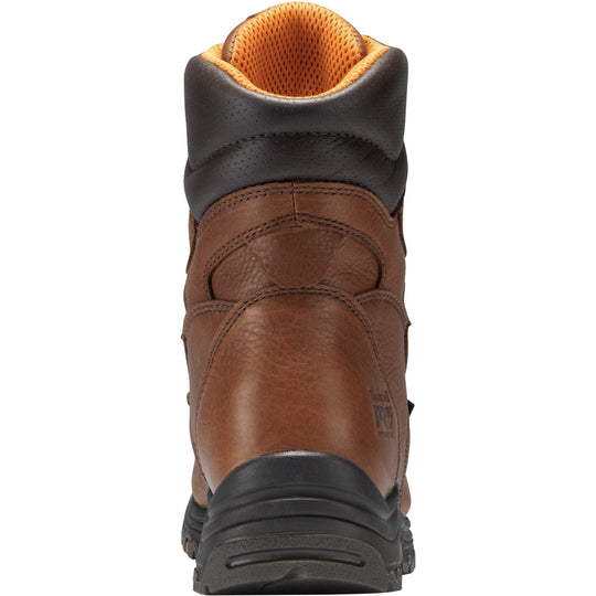 Timberland PRO Men's TiTAN 8" Alloy Toe Waterproof Work Boot Brown TB147019210 - Overlook Boots