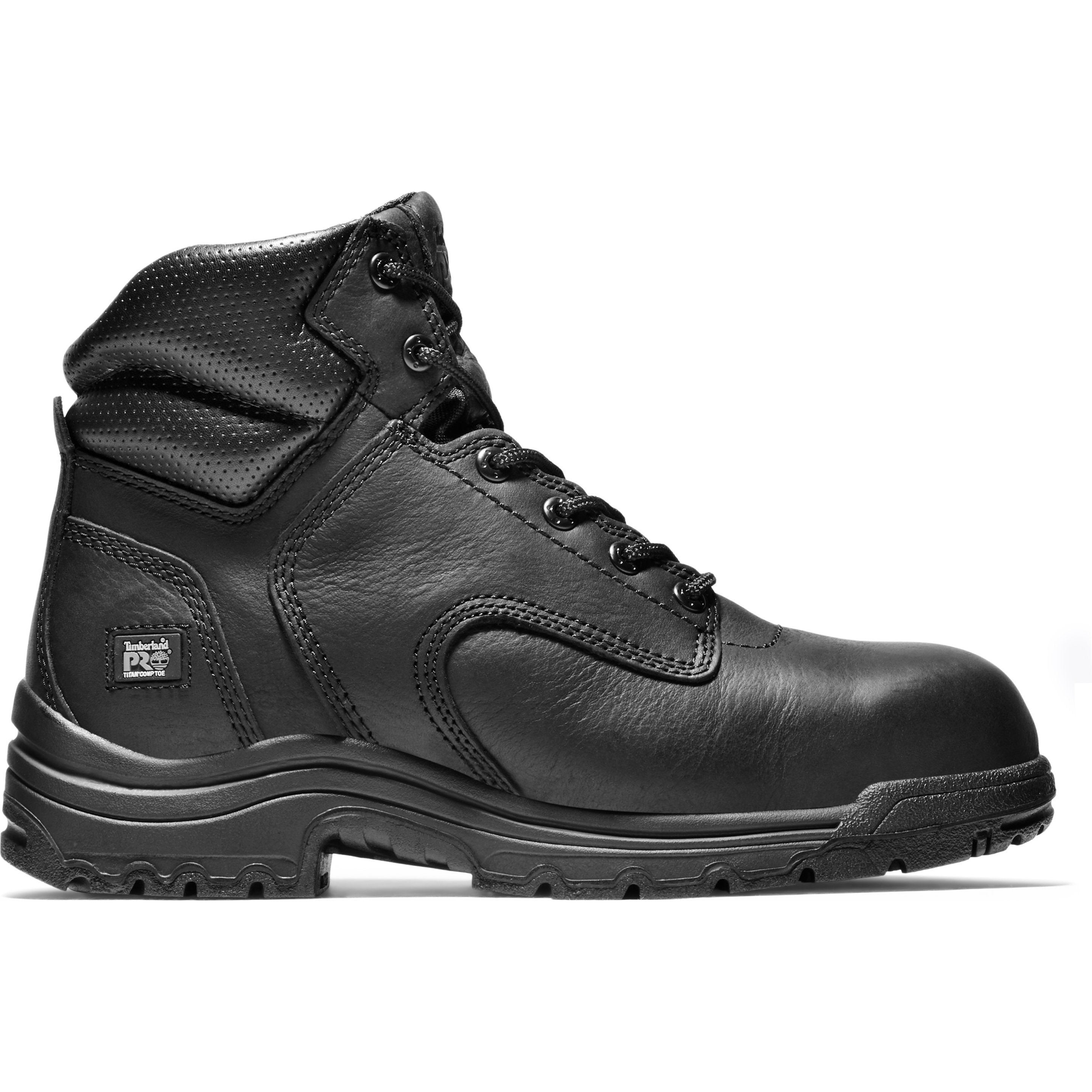 Timberland PRO Men's TiTAN 6" Composite Toe Work Boot - Black - TB150507001 - Overlook Boots