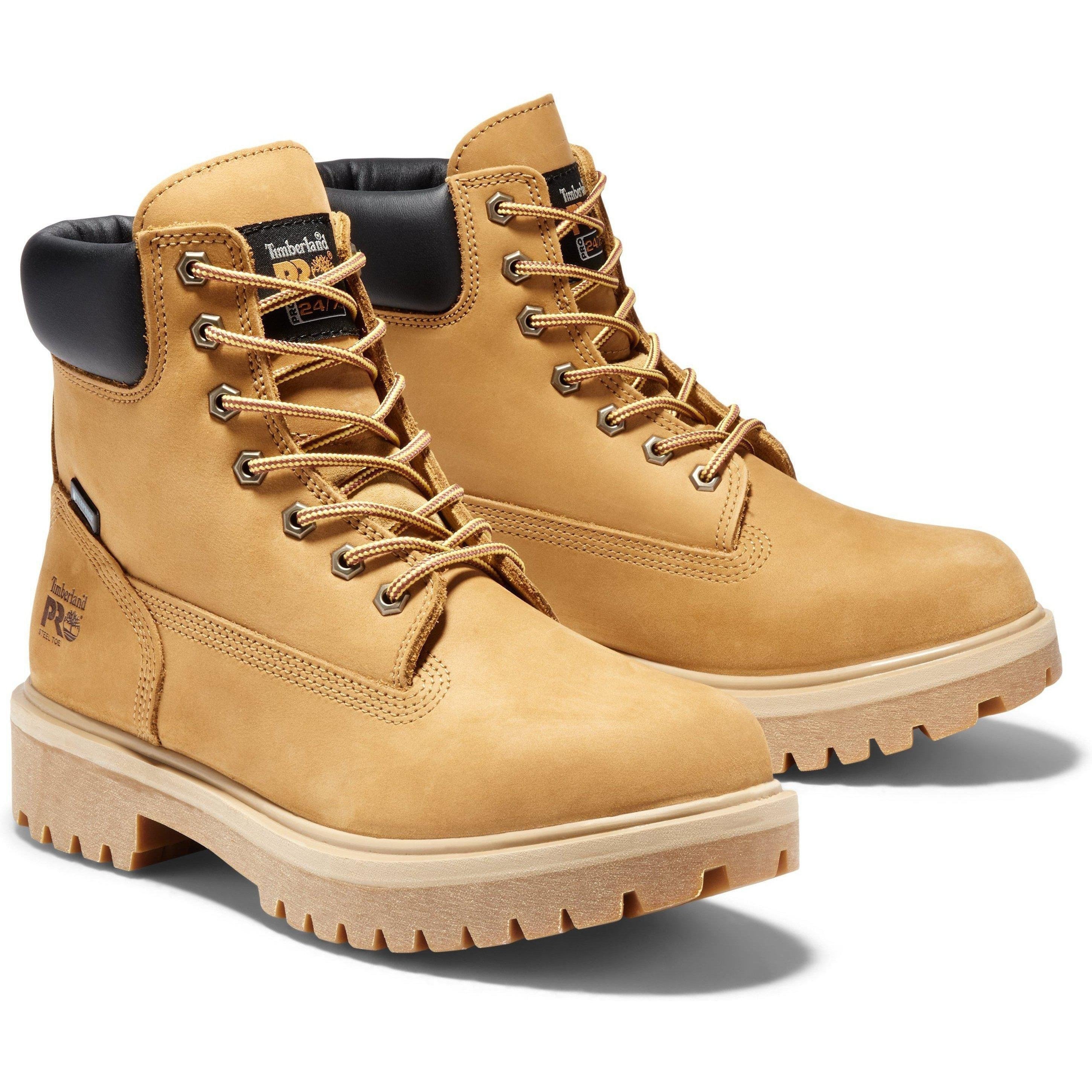 Timberland PRO Men's Direct Attach 6" Steel Toe Work Boot-TB165016713 7 / Medium / Wheat - Overlook Boots
