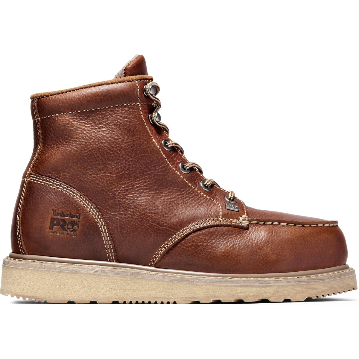 Timberland PRO Barstow Wedge 6 Soft Toe Work Boots Men 8 A5VRB Tan Leather EH SR Timberland PRO Boots: Men main image 3