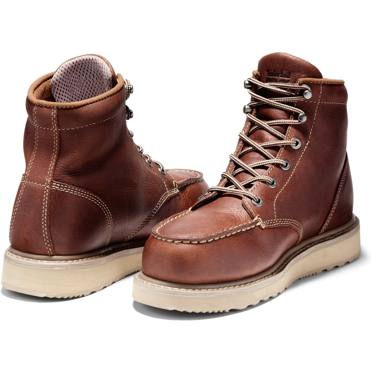 Timberland PRO Barstow Wedge 6 Soft Toe Work Boots Men 8 A5VRB Tan Leather EH SR Timberland PRO Boots: Men main image 4