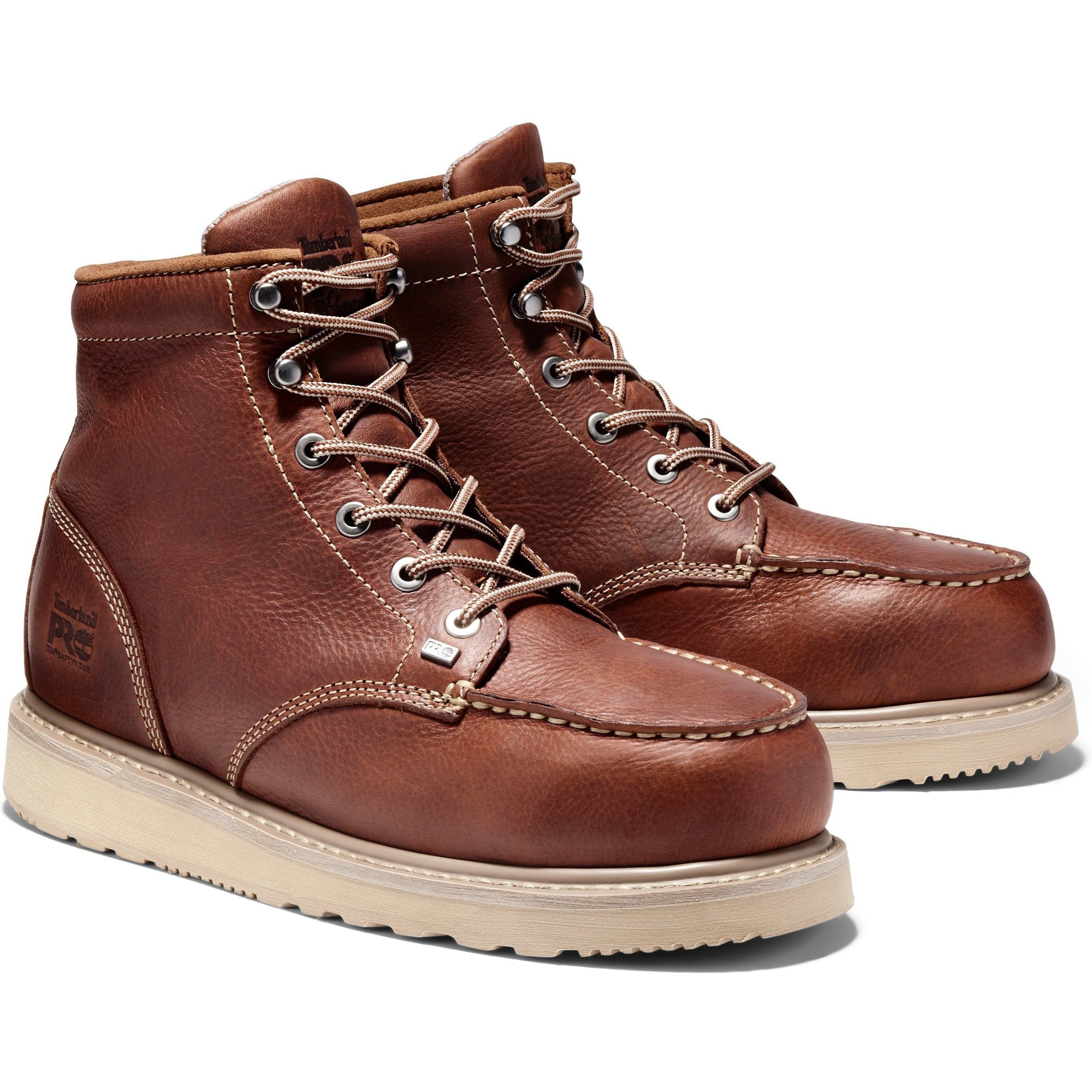 Timberland PRO Men's Barstow Wedge 6" Alloy Toe Work Boot TB188559214 7 / Medium / Rust - Overlook Boots