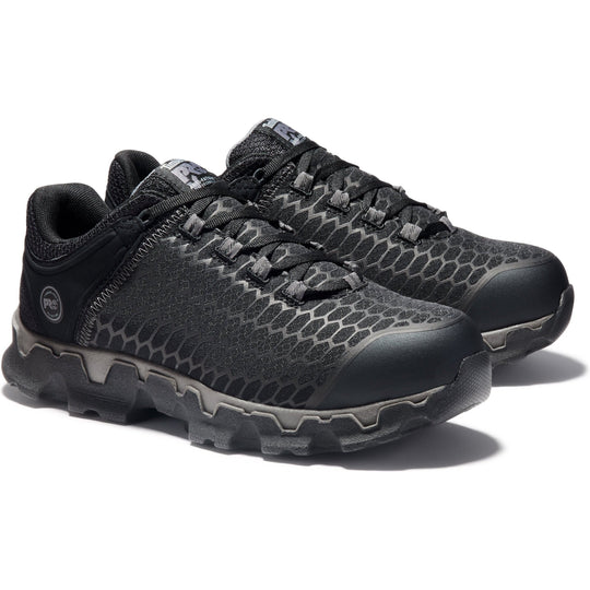 Timberland PRO Men's Powertrain Sport Static Dissipative+ Alloy Toe Work Shoe TB1A1B6U001 7.0 / Medium / Black Ripstop Nylon - Overlook Boots