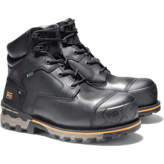 Timberland PRO Men's Boondock 6" Composite Toe Waterproof Work Boot TB1A1FZP001 7.0 / Medium / Black - Overlook Boots