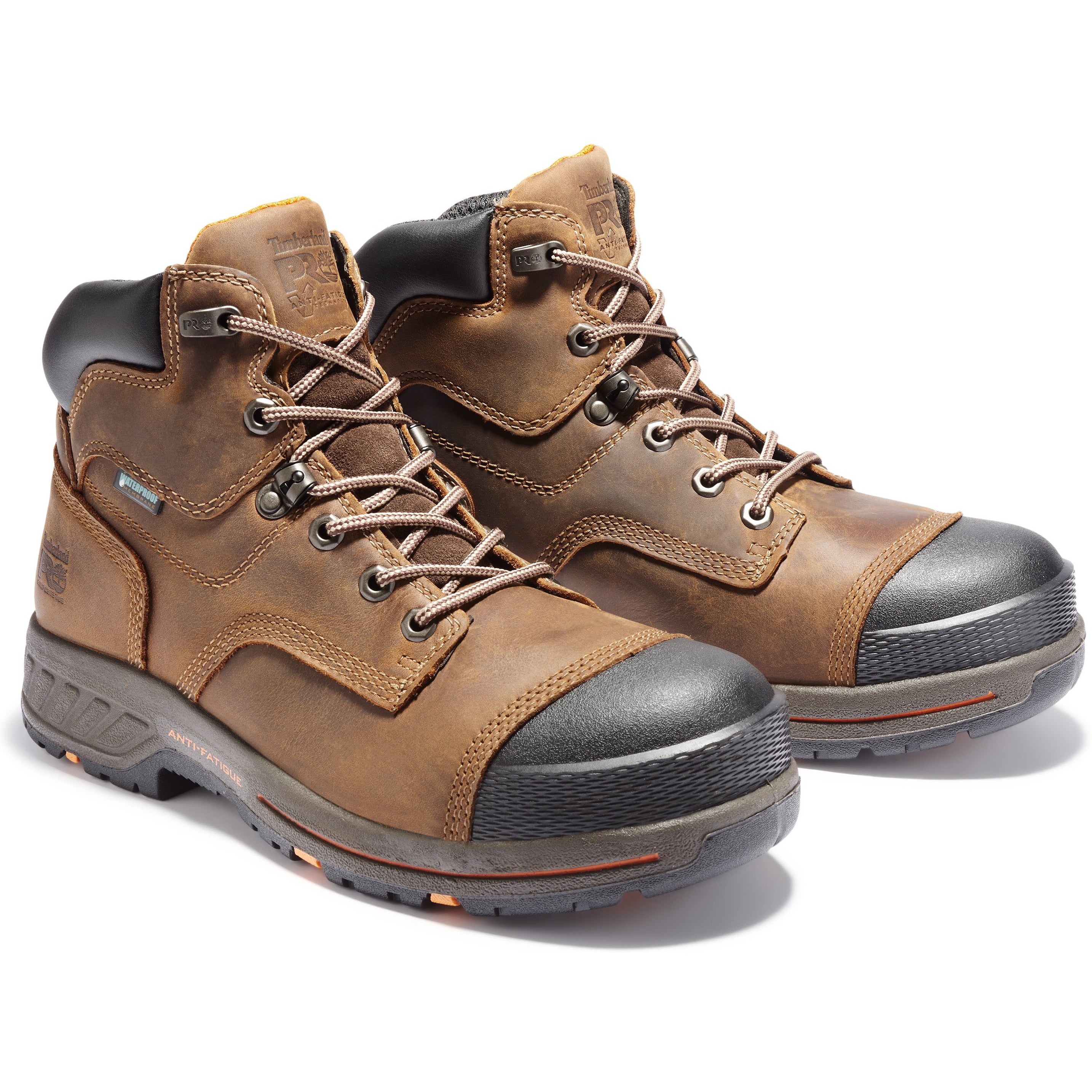 Timberland PRO Men's Helix 6" HD Comp Toe WP Work Boot - TB1A1HQL214 7 / Medium / Brown - Overlook Boots